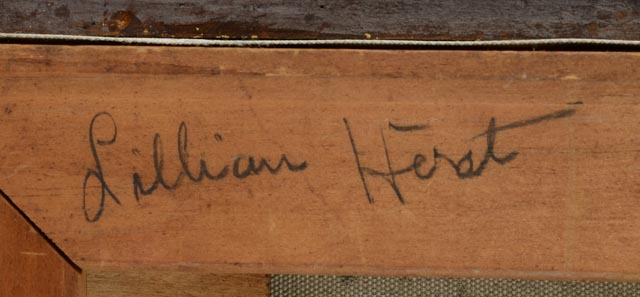 Lillian Hirst Oil on Canvas Portrait