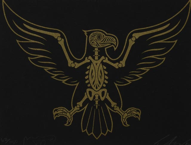 Ernesto Yerena Signed Limited Edition Serigraph "Eagle of the Dead"