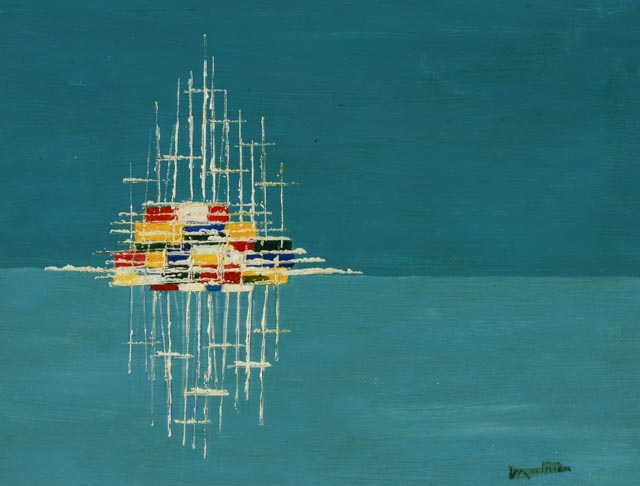 Oil Painting After Georges Mathieu