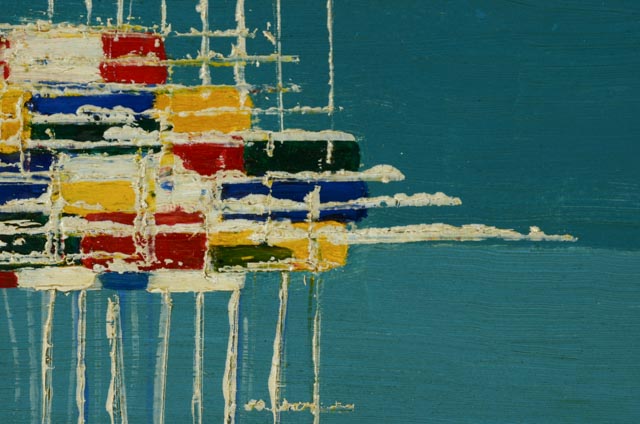 Oil Painting After Georges Mathieu