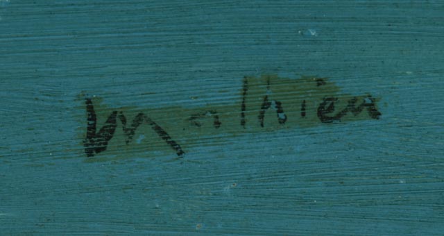 Oil Painting After Georges Mathieu