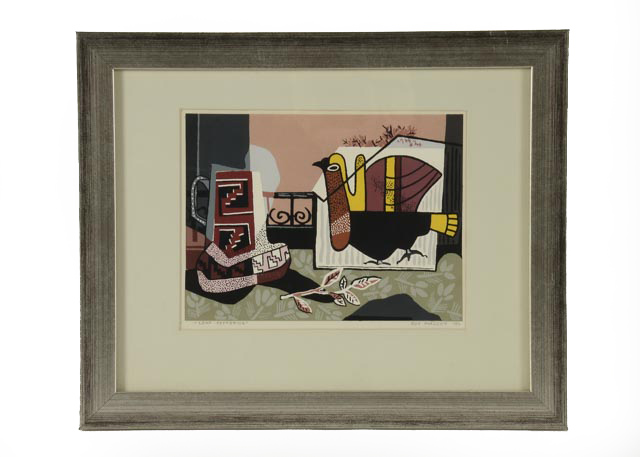 Guy Maccoy Original Serigraph "Leaf Patterns"