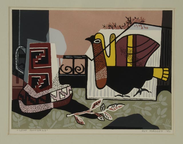 Guy Maccoy Original Serigraph "Leaf Patterns"