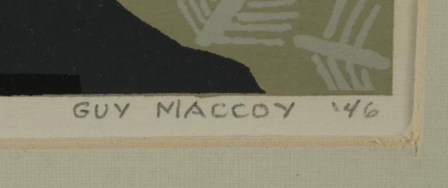 Guy Maccoy Original Serigraph "Leaf Patterns"