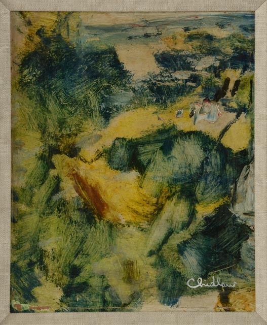 Paul Chidlaw Original Oil on Board Abstract Painting