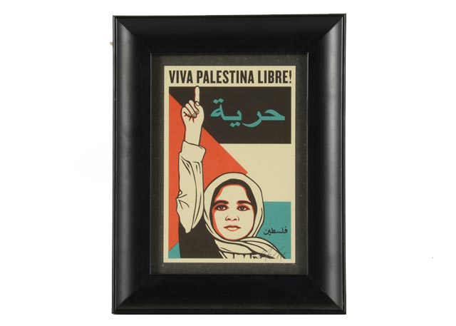 Ernesto Yerena Signed Serigraph "Viva Palestina Libre!"
