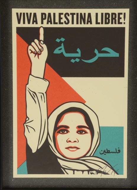 Ernesto Yerena Signed Serigraph "Viva Palestina Libre!"