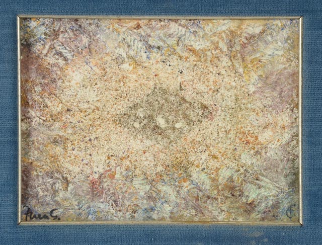 Antonio Fuentes Original Abstract Oil and Sand Painting