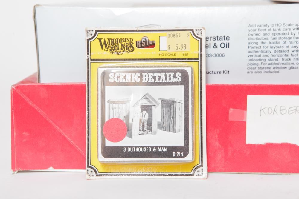 Vintage HO Scale Train Model Scenery Kits in Original Boxes