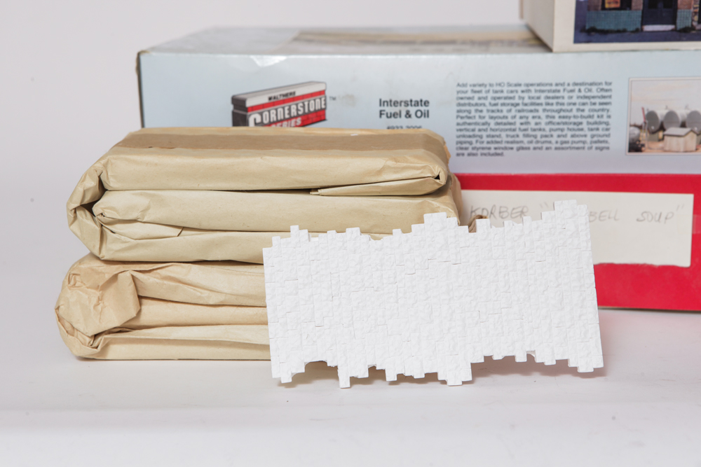 Vintage HO Scale Train Model Scenery Kits in Original Boxes