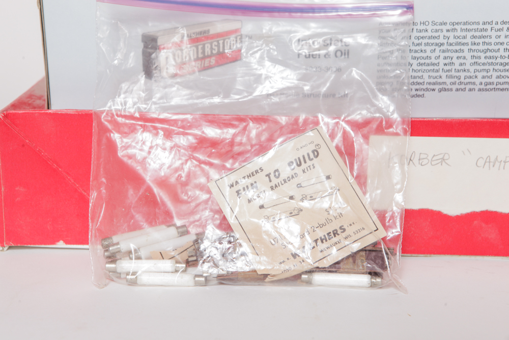 Vintage HO Scale Train Model Scenery Kits in Original Boxes