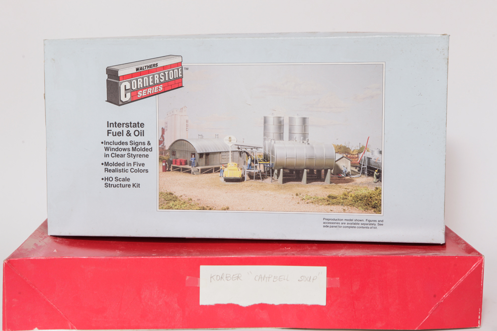 Vintage HO Scale Train Model Scenery Kits in Original Boxes