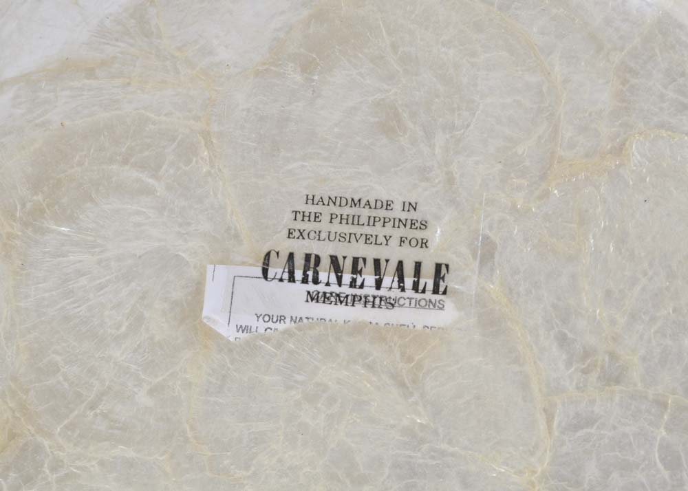 Vintage Trade Continental Hand-Hammered Handled Platter with Trio of Platters