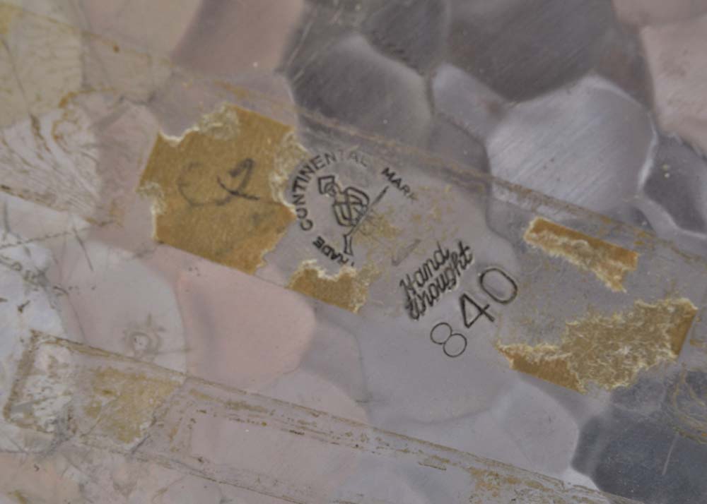 Vintage Trade Continental Hand-Hammered Handled Platter with Trio of Platters