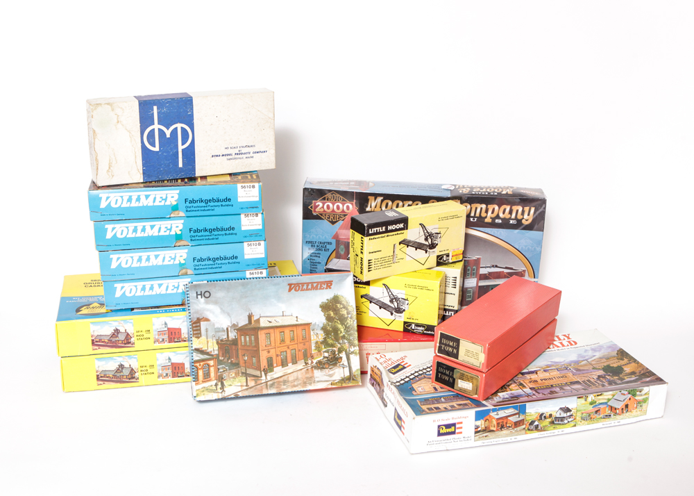 Collection of HO Scale Model Building Kits