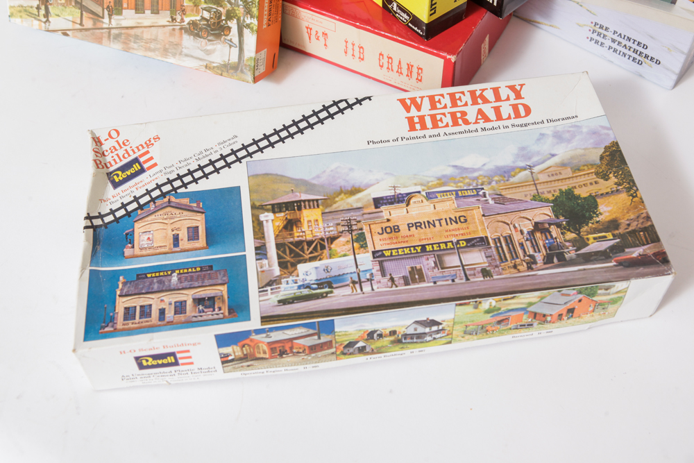 Collection of HO Scale Model Building Kits