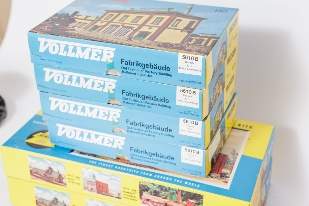 Collection of HO Scale Model Building Kits
