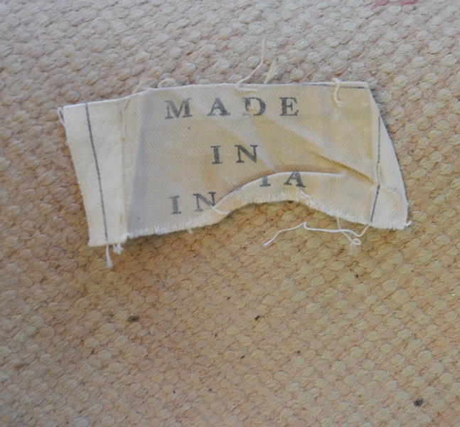 Large Pink Aubusson Style Medallion Wool Area Rug