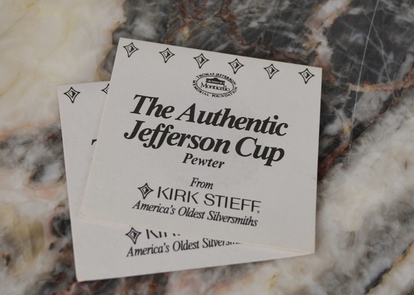 Eleven Pewter Jefferson Cups by Kirk Stieff