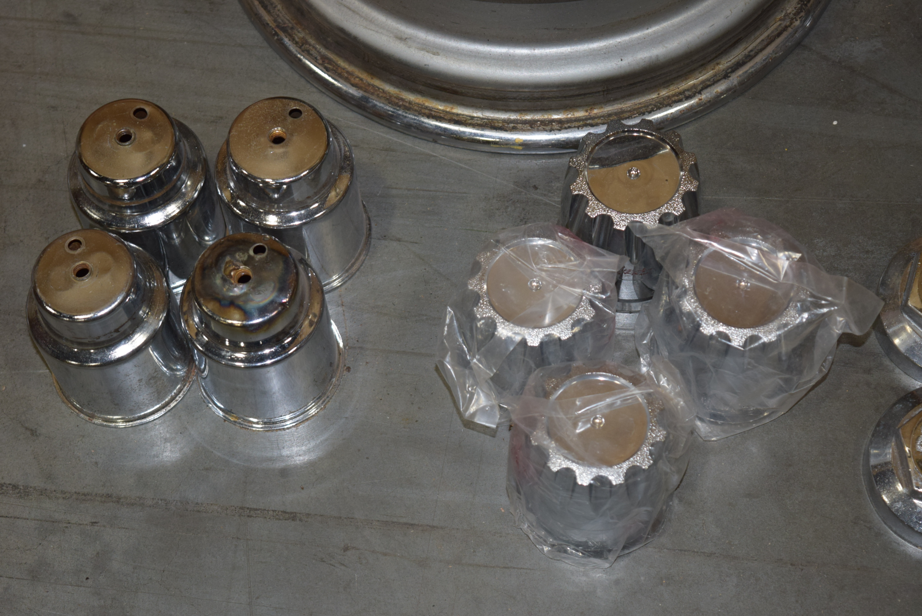 Four Vintage Wire Car Rims by Rocket Road Wheels