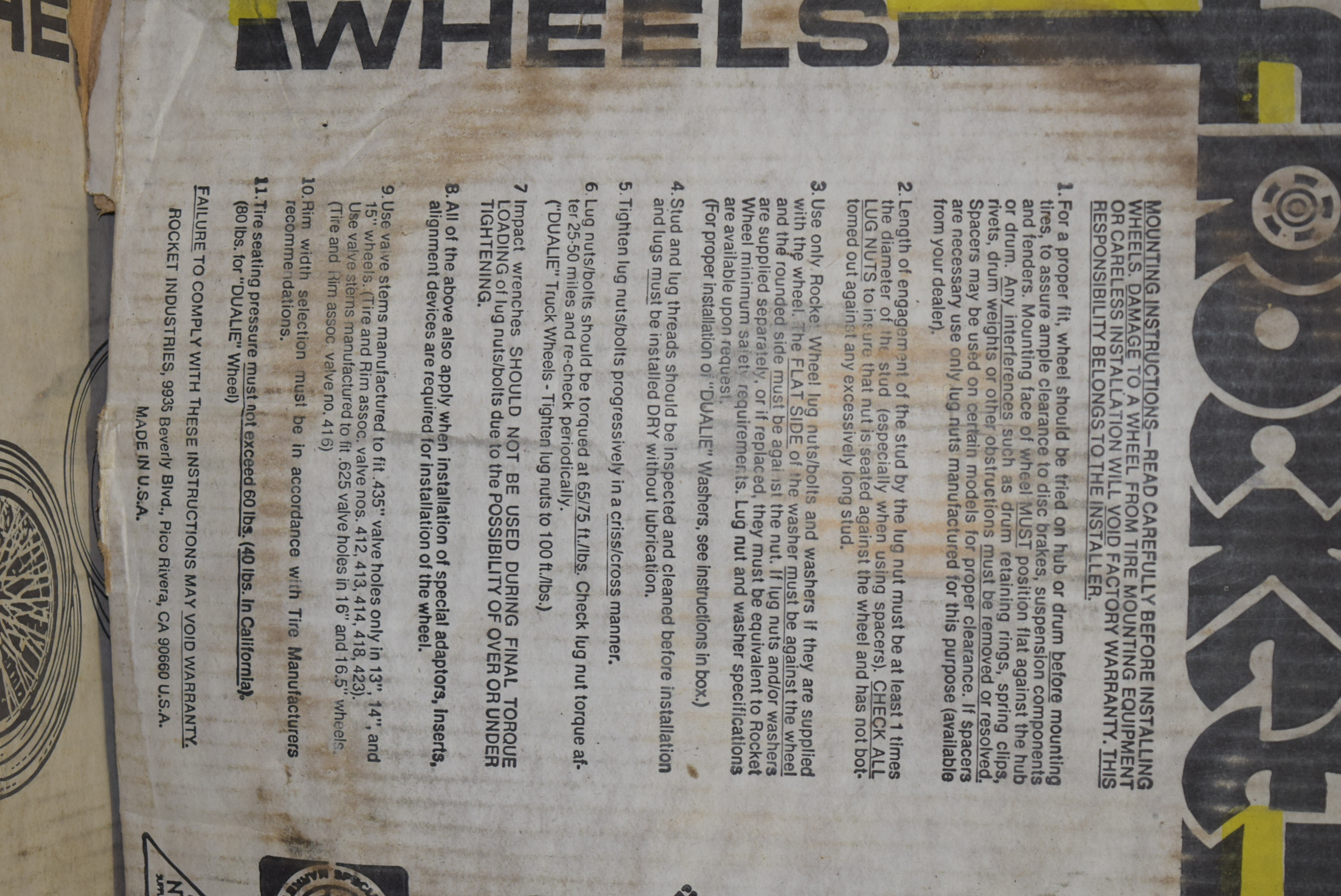 Four Vintage Wire Car Rims by Rocket Road Wheels