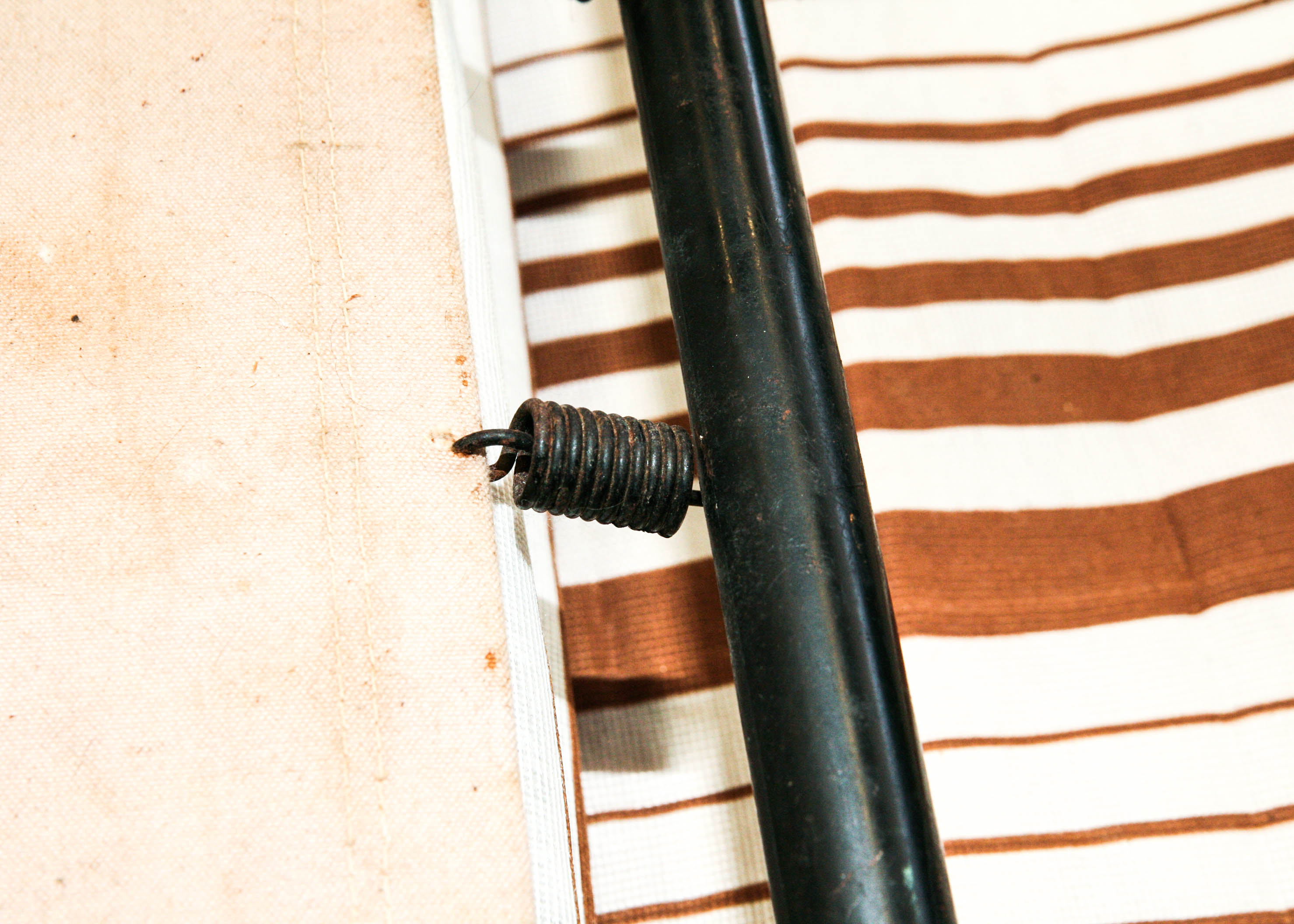 Vintage 1950s Simmons Green Vinyl Hide-A-Bed Sofa