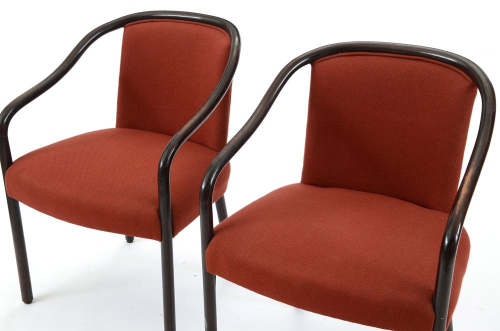 Pair of Taylor Chair Company Bentwood Arm Chairs