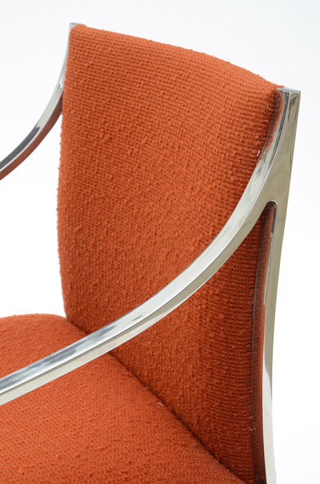 Pair of Stendig Labeled Chrome Arm Chairs