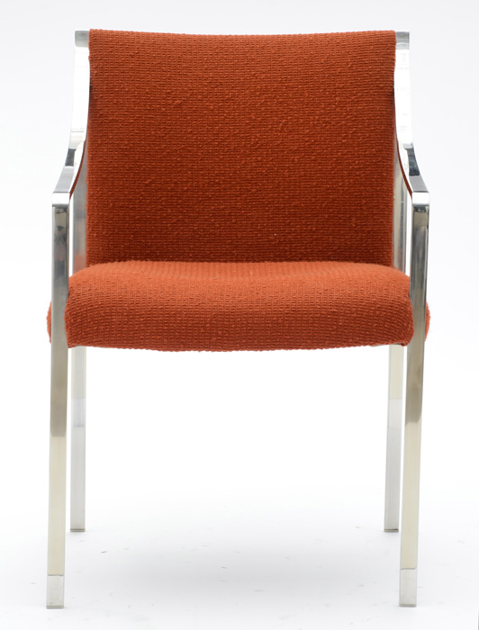 Pair of Stendig Labeled Chrome Arm Chairs