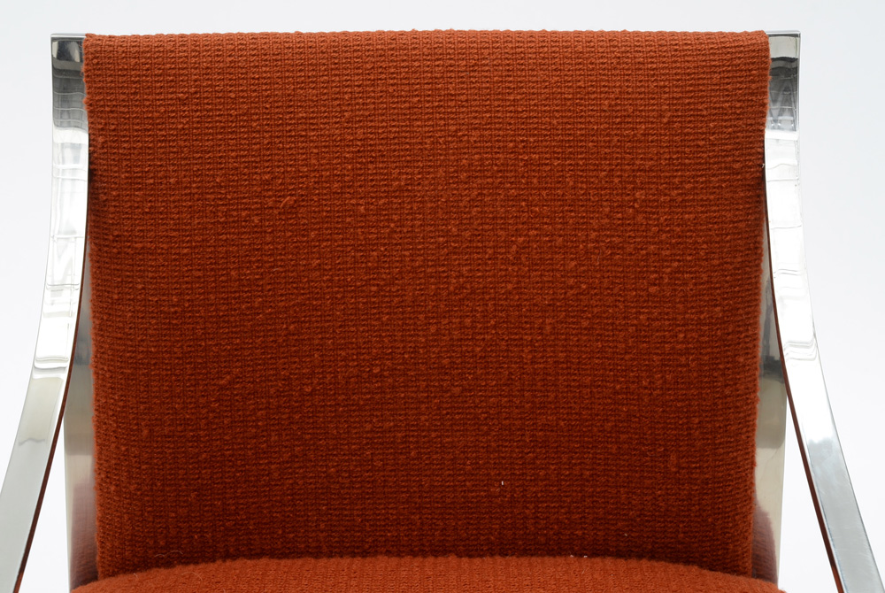 Pair of Stendig Labeled Chrome Arm Chairs