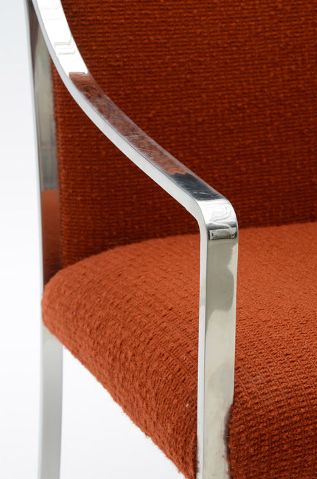 Pair of Stendig Labeled Chrome Arm Chairs