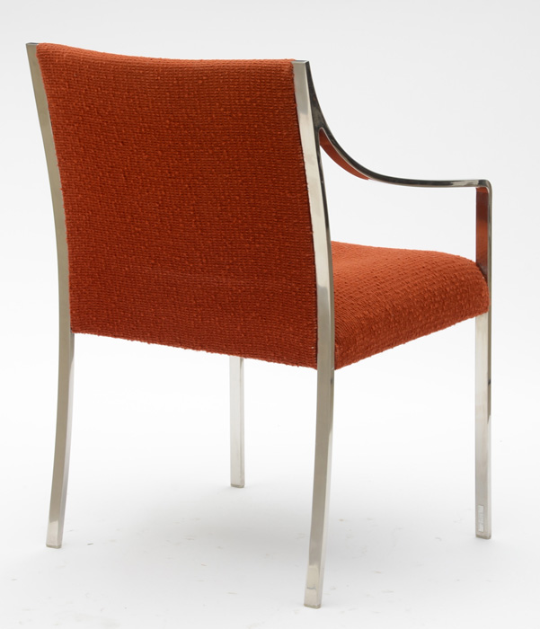 Pair of Stendig Labeled Chrome Arm Chairs