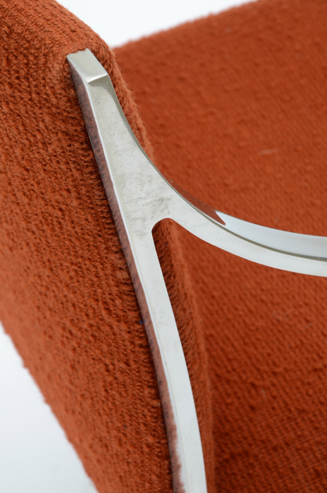 Pair of Stendig Labeled Chrome Arm Chairs