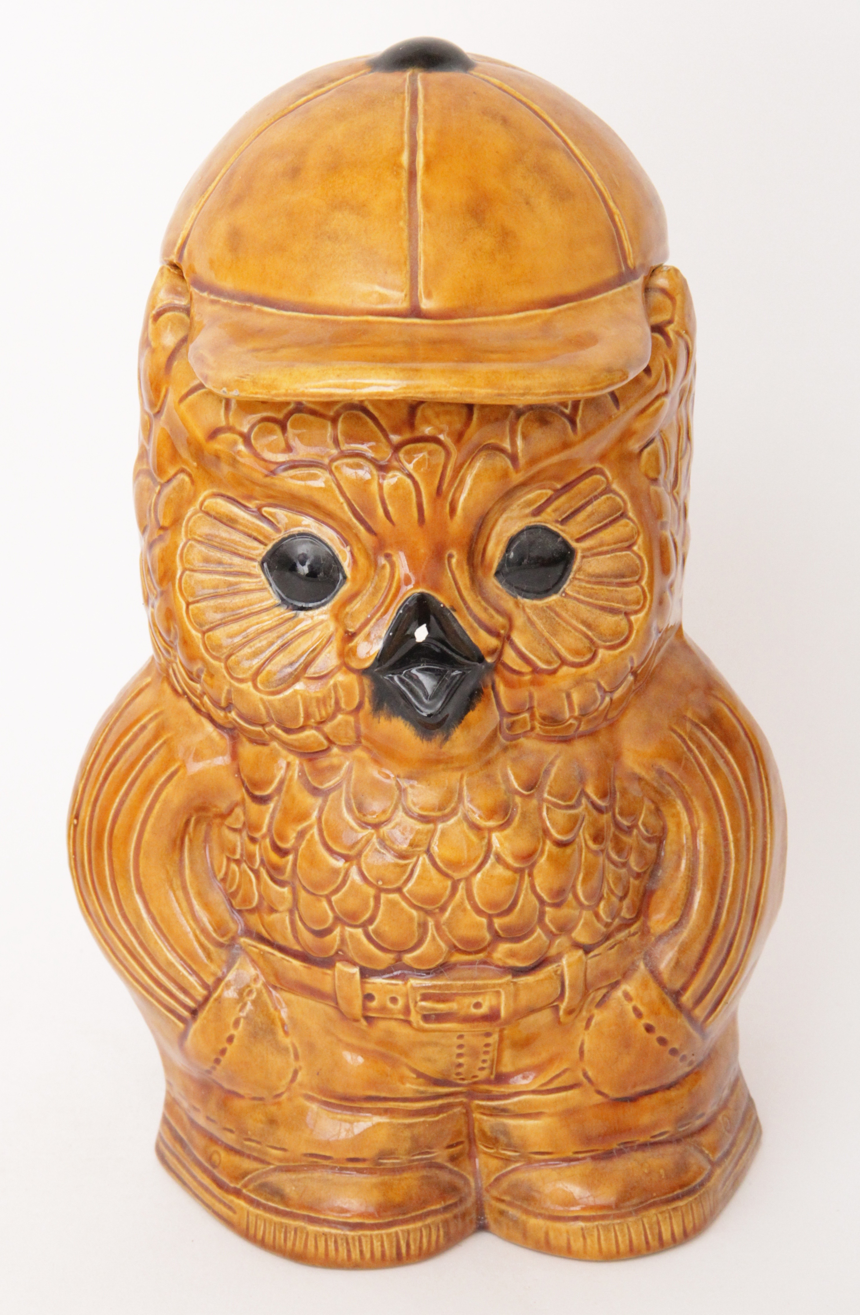 Vintage Duo of 1970s Era Ceramic Owls