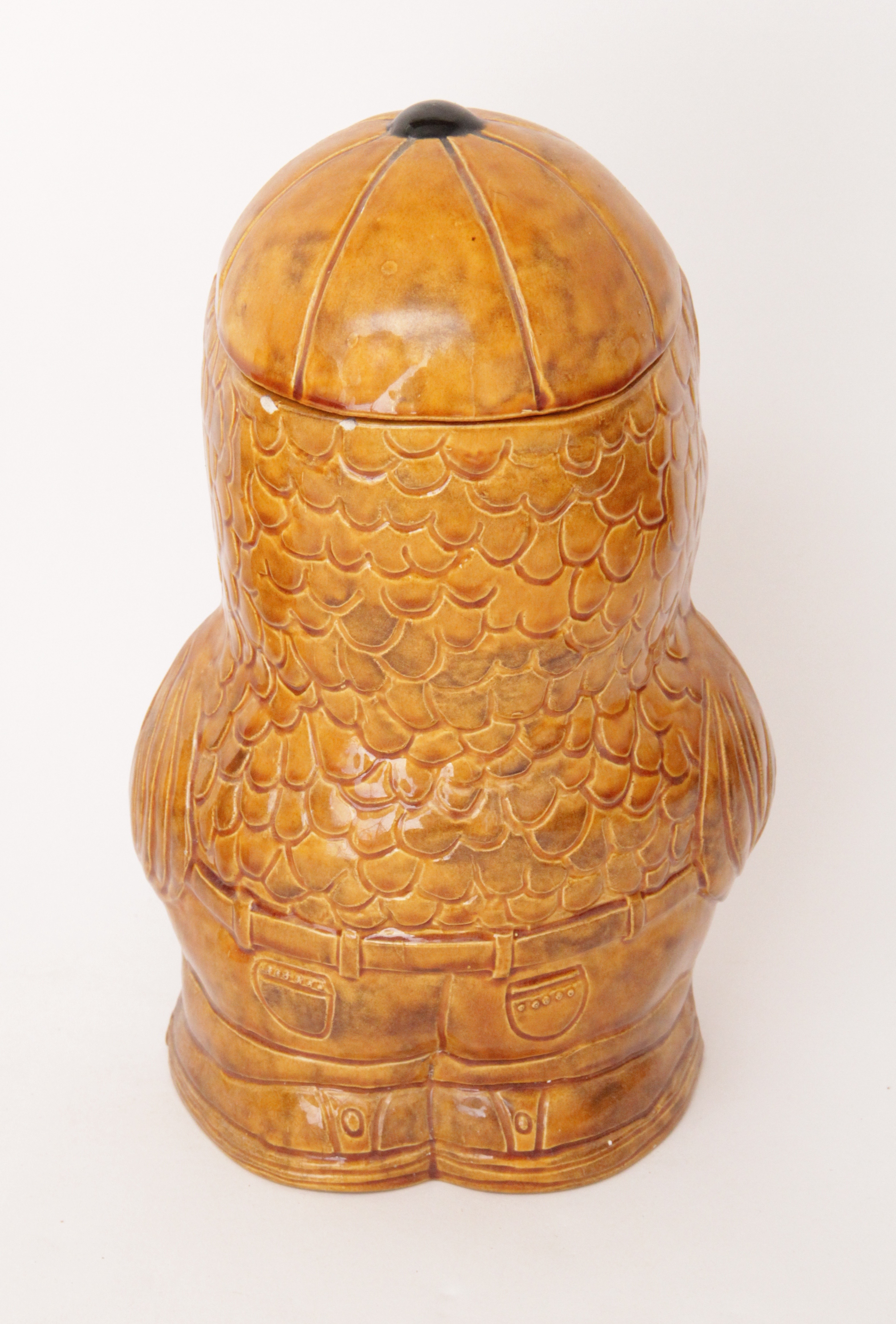 Vintage Duo of 1970s Era Ceramic Owls