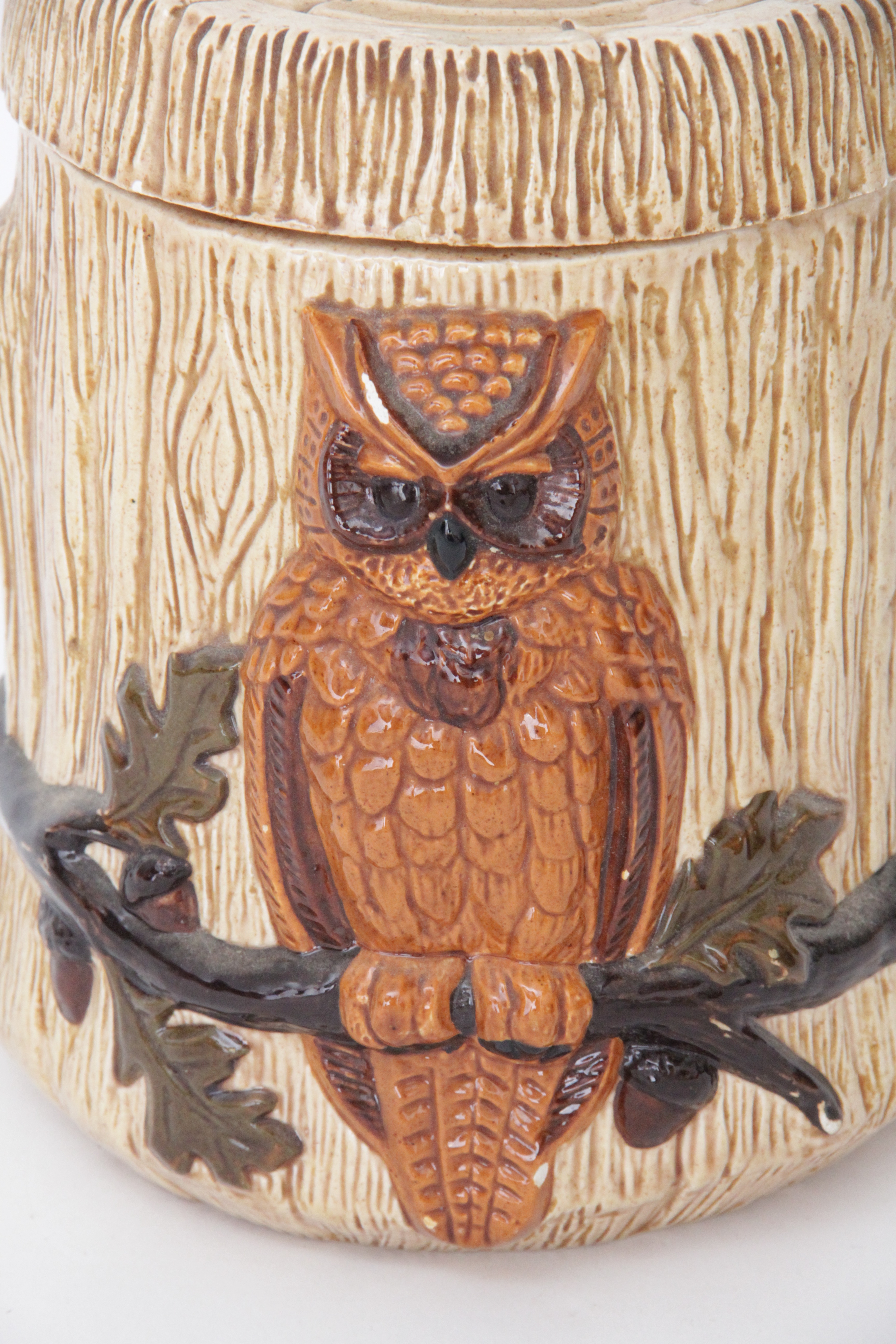 Vintage Duo of 1970s Era Ceramic Owls