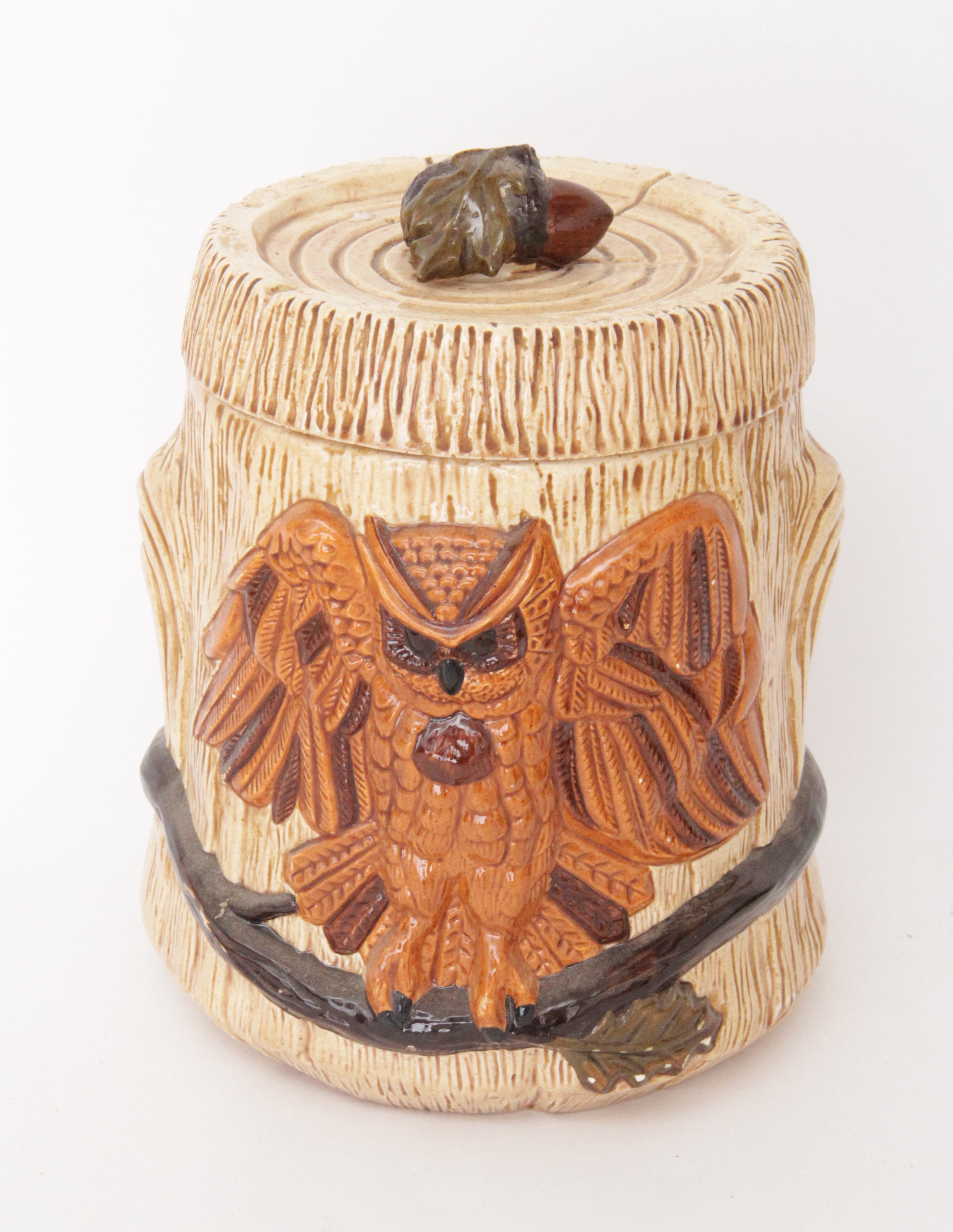 Vintage Duo of 1970s Era Ceramic Owls