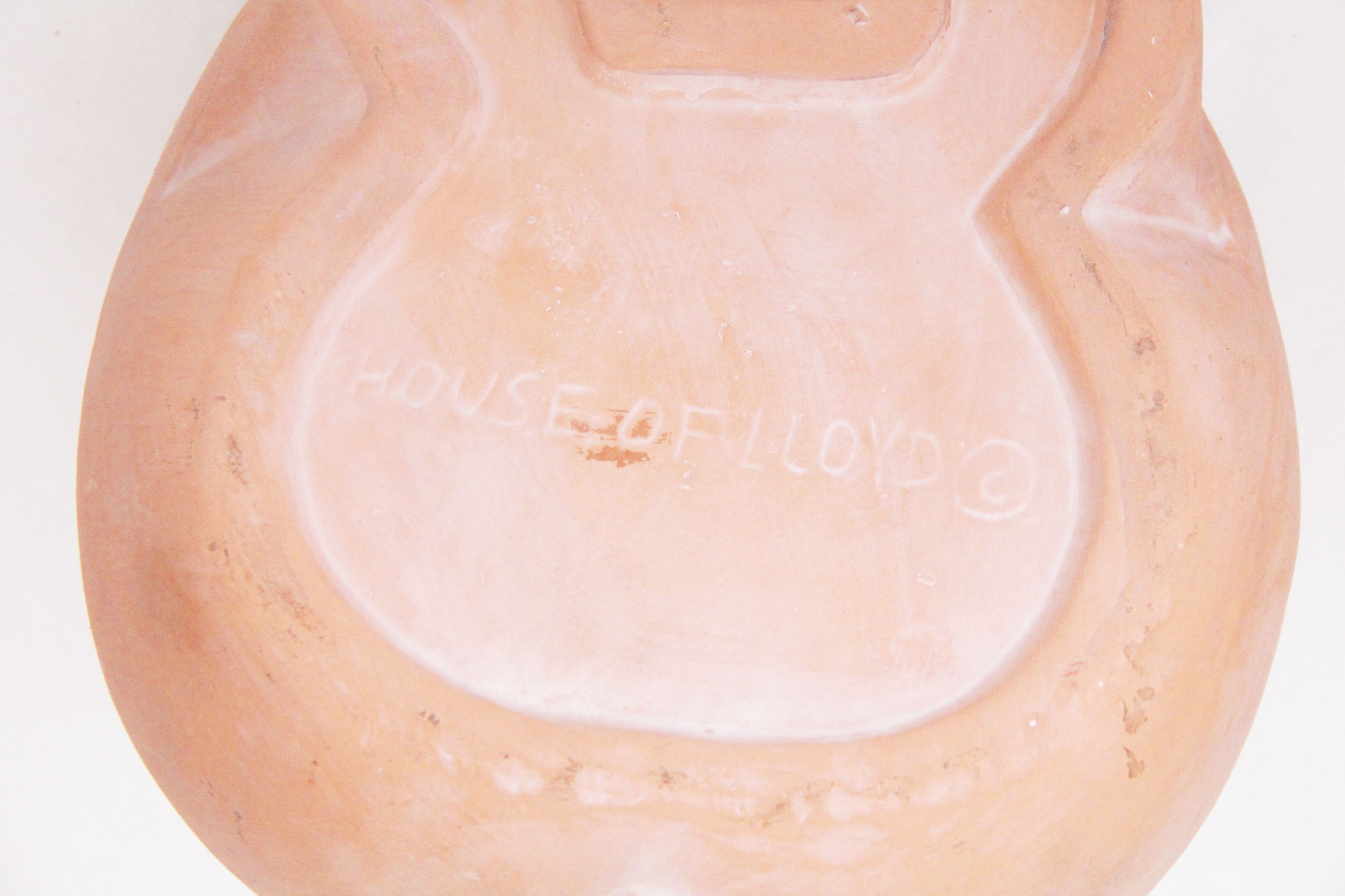 Vintage Pair of Clay Pig Cookie Jars