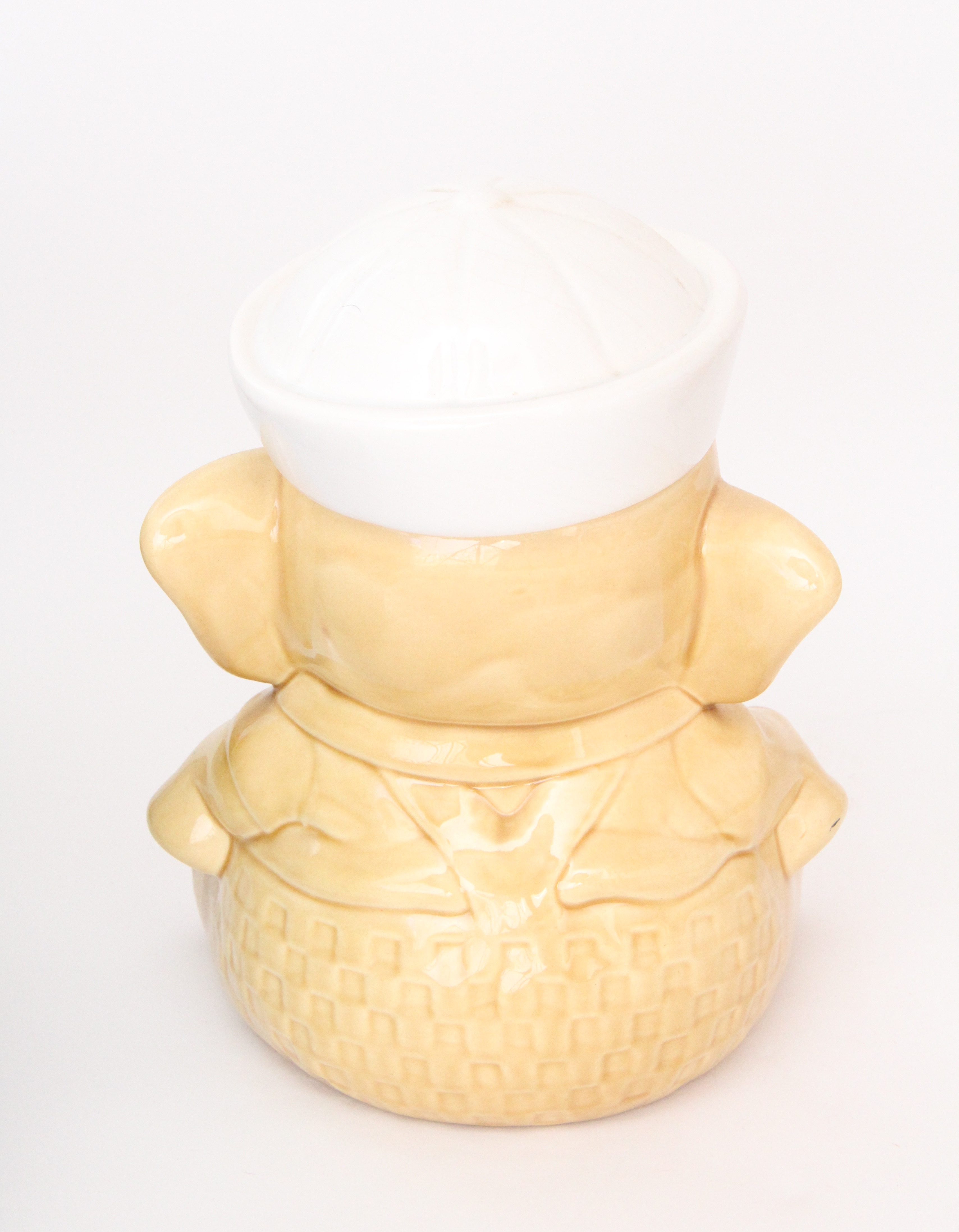 Vintage Pair of Ceramic Elephant Cookie Jars