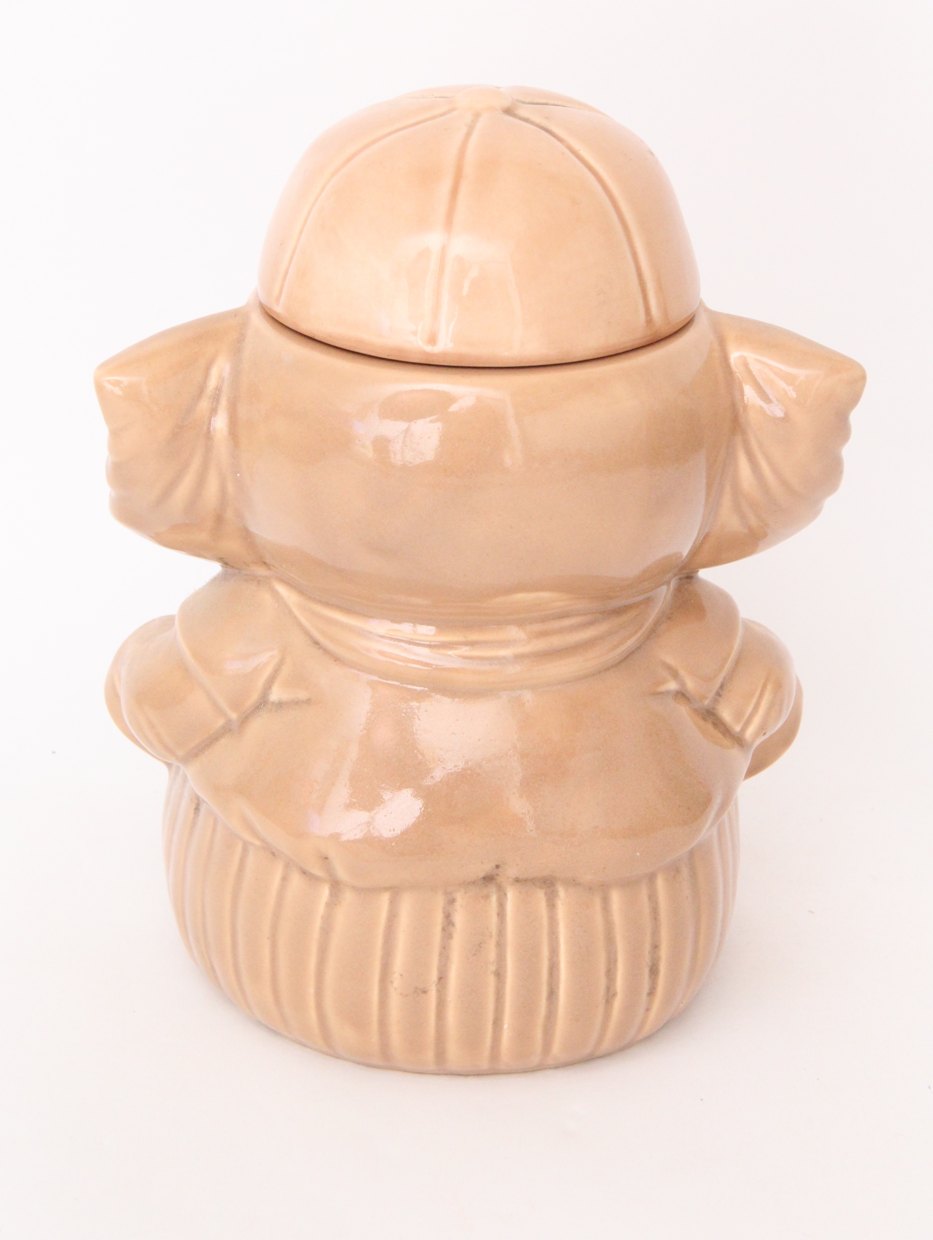 Vintage Pair of Ceramic Elephant Cookie Jars