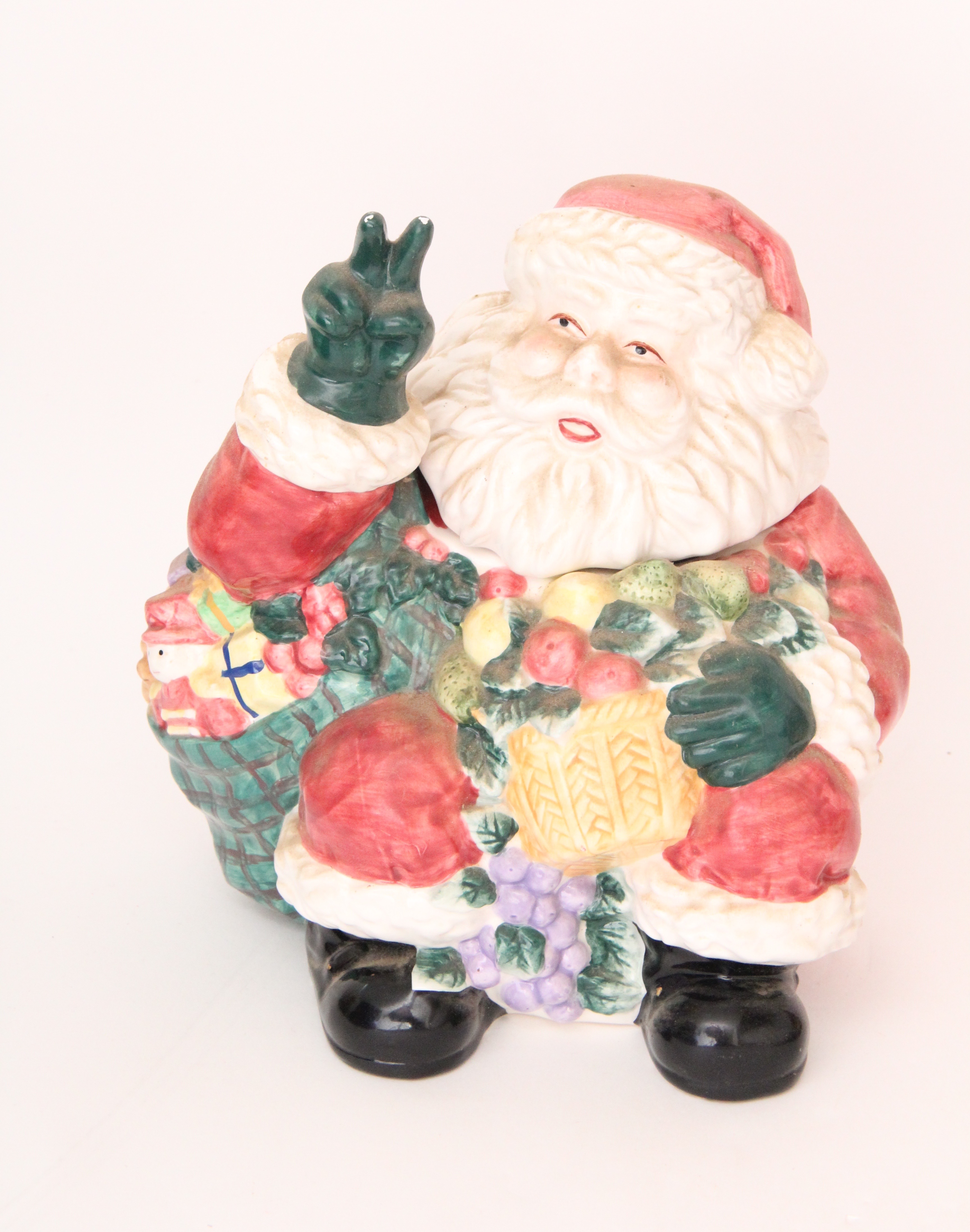 Three Vintage Santa Cookie Jars
