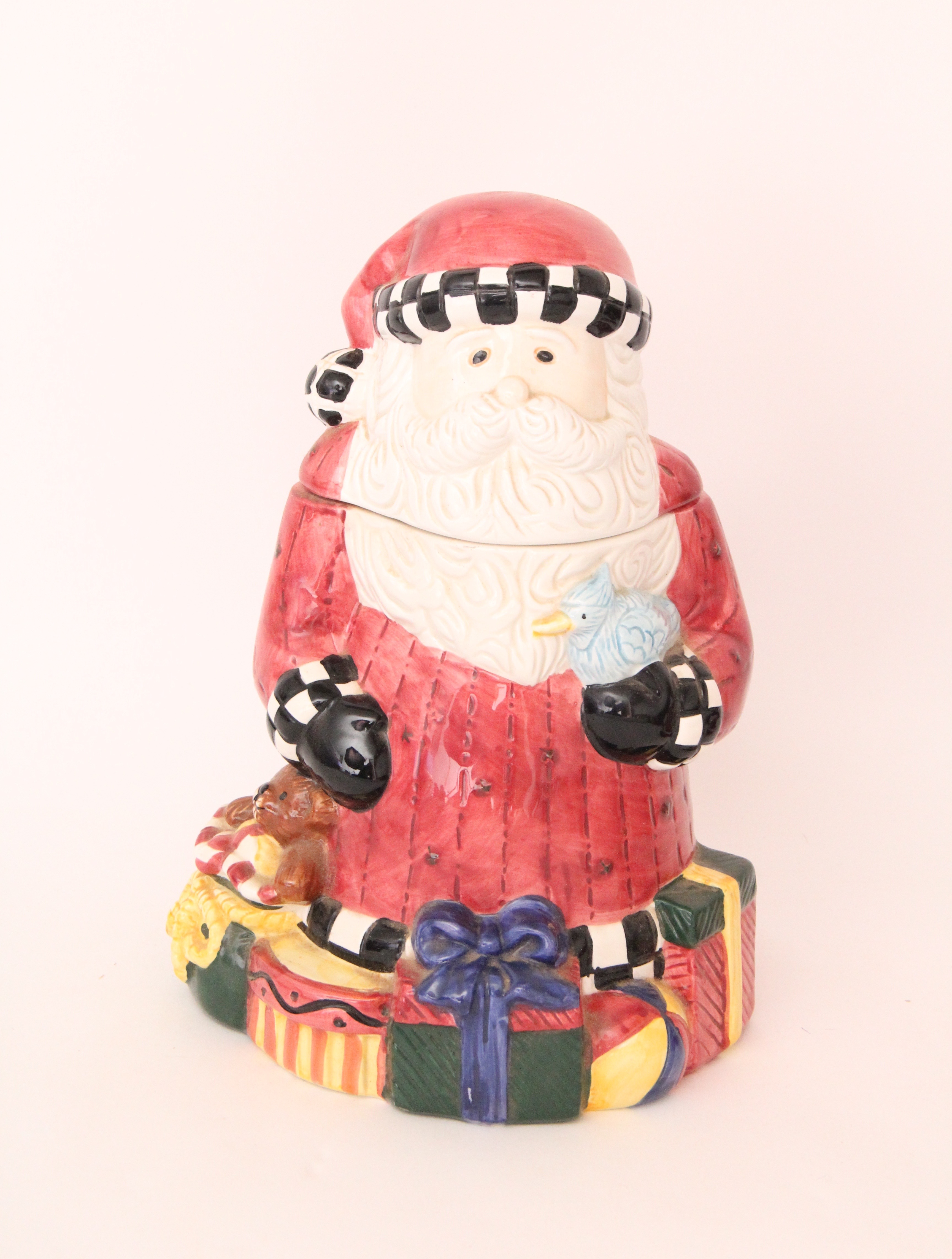 Three Vintage Santa Cookie Jars