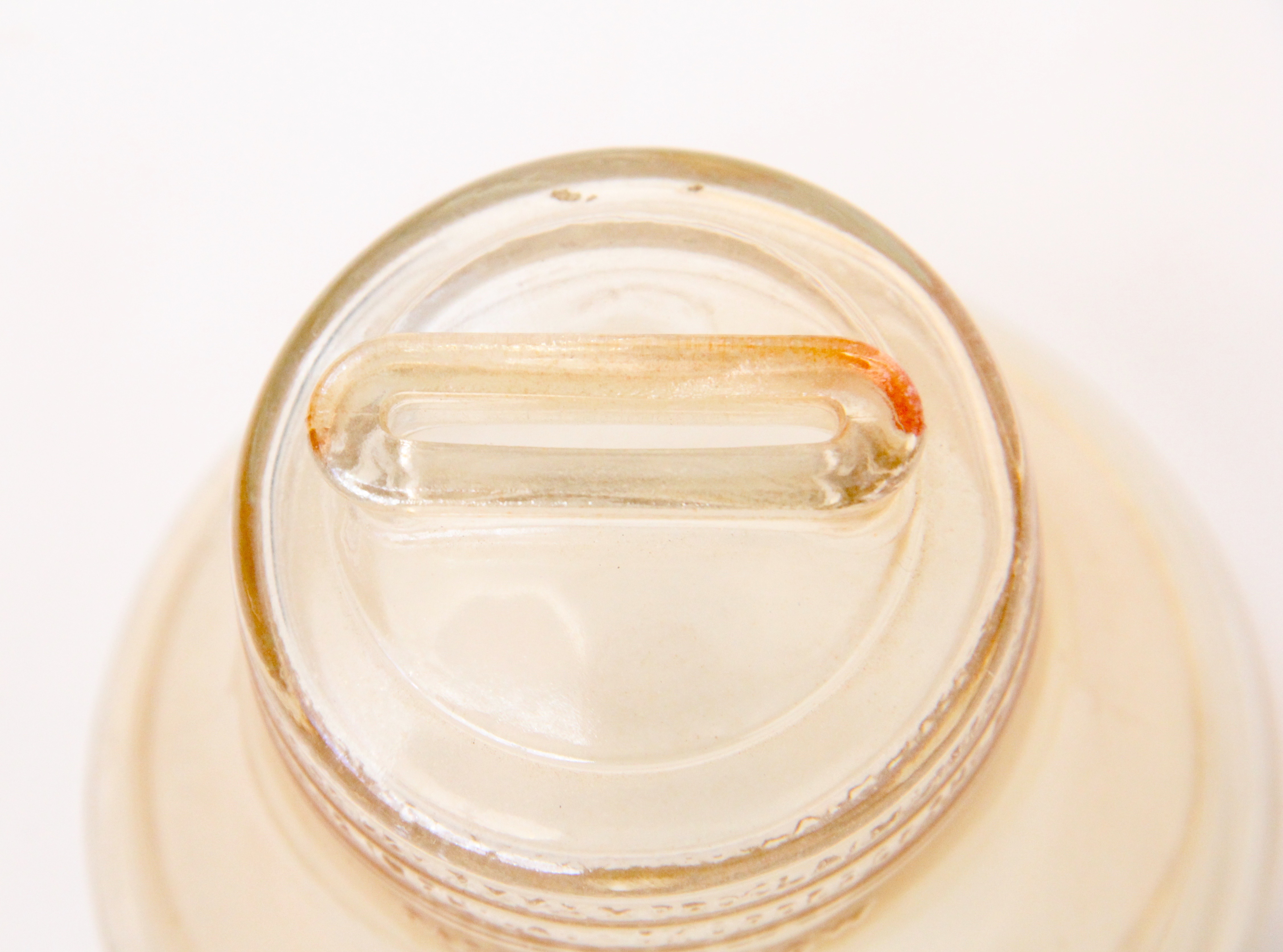 Vintage Pair of Glass Liberty Bell Containers