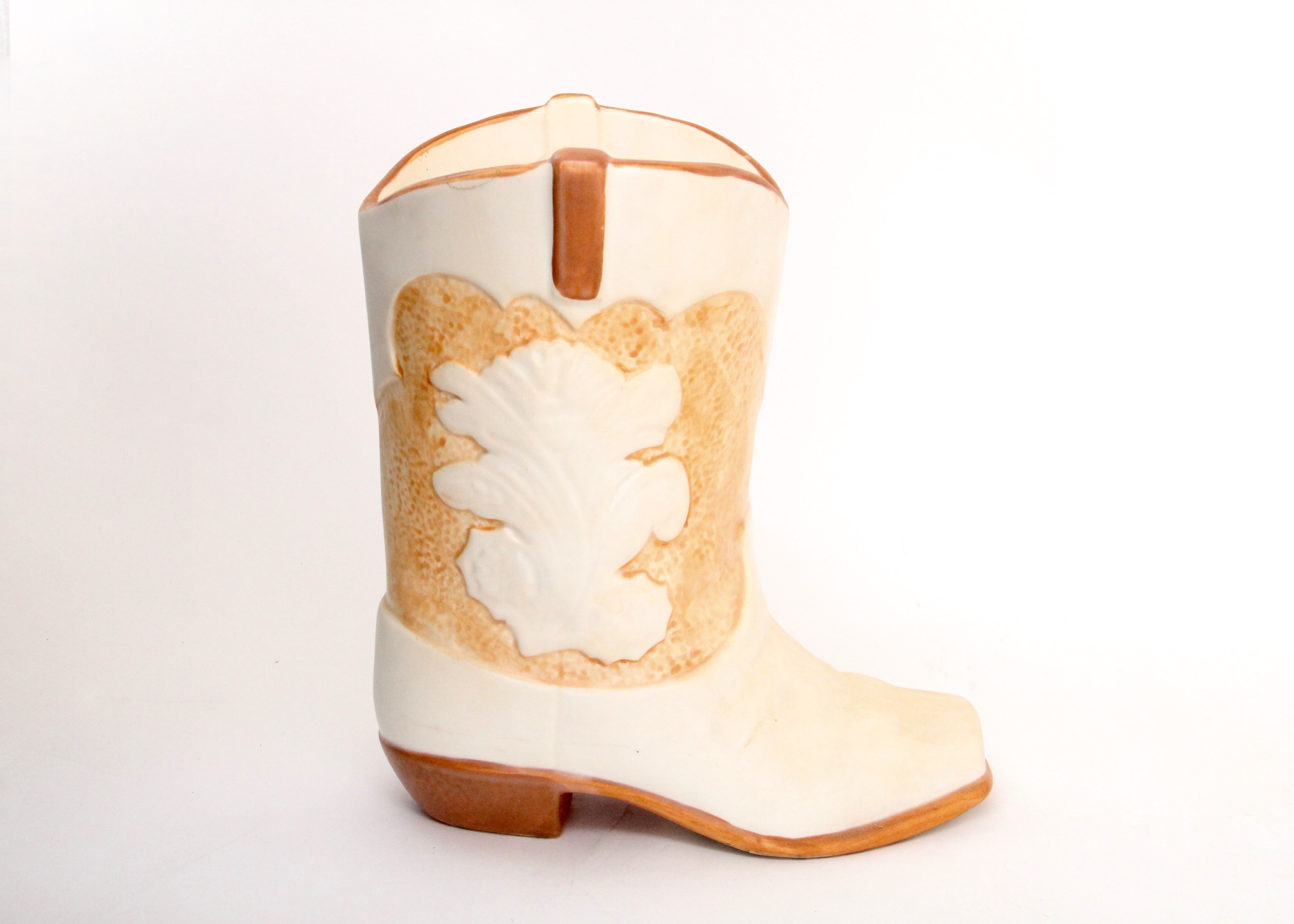 Vintage Treasure Craft Cowboy Boot Cookie Jar