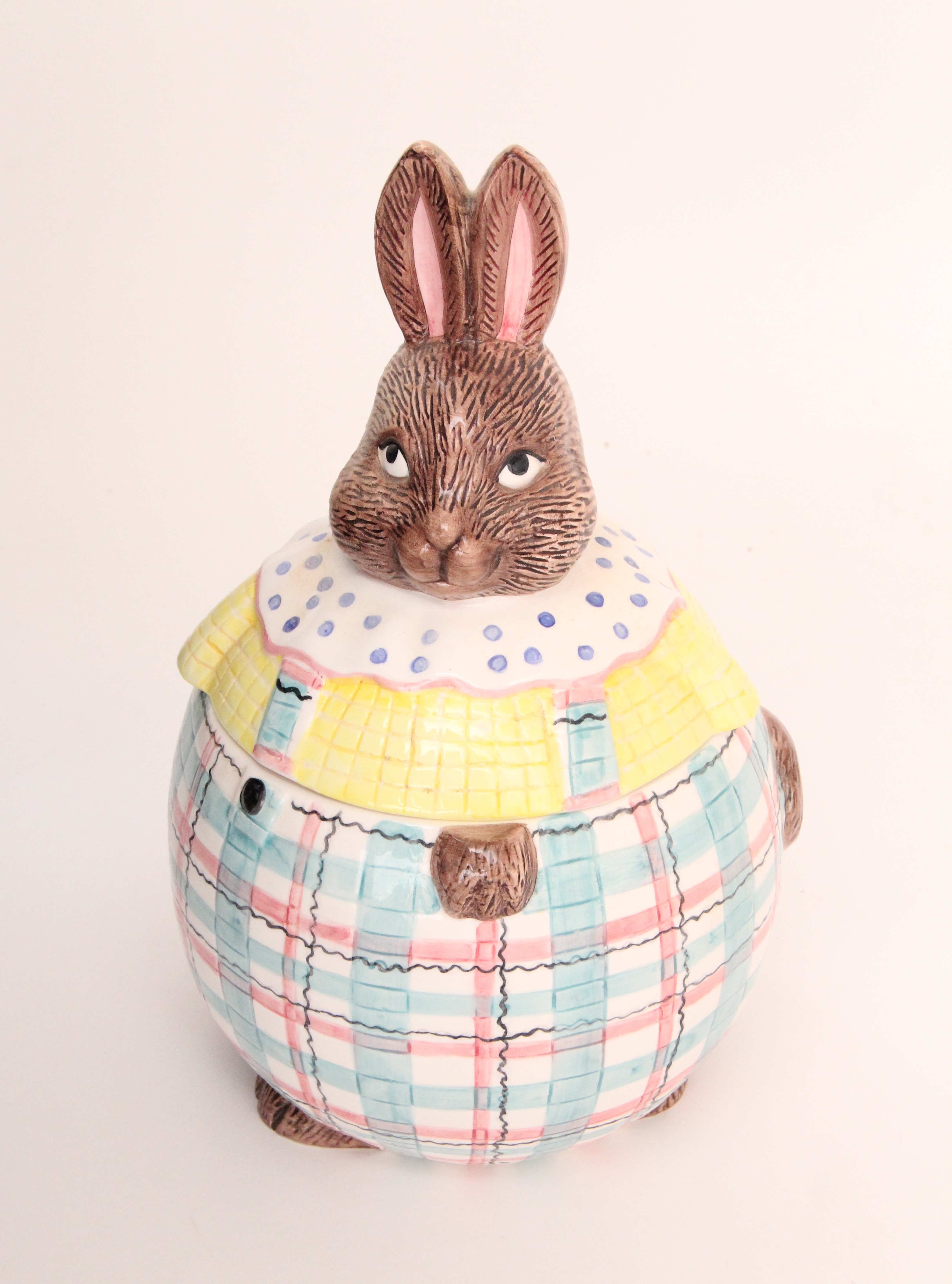 Vintage Beatrix Potter and Lotus Bunny Cookie Jars