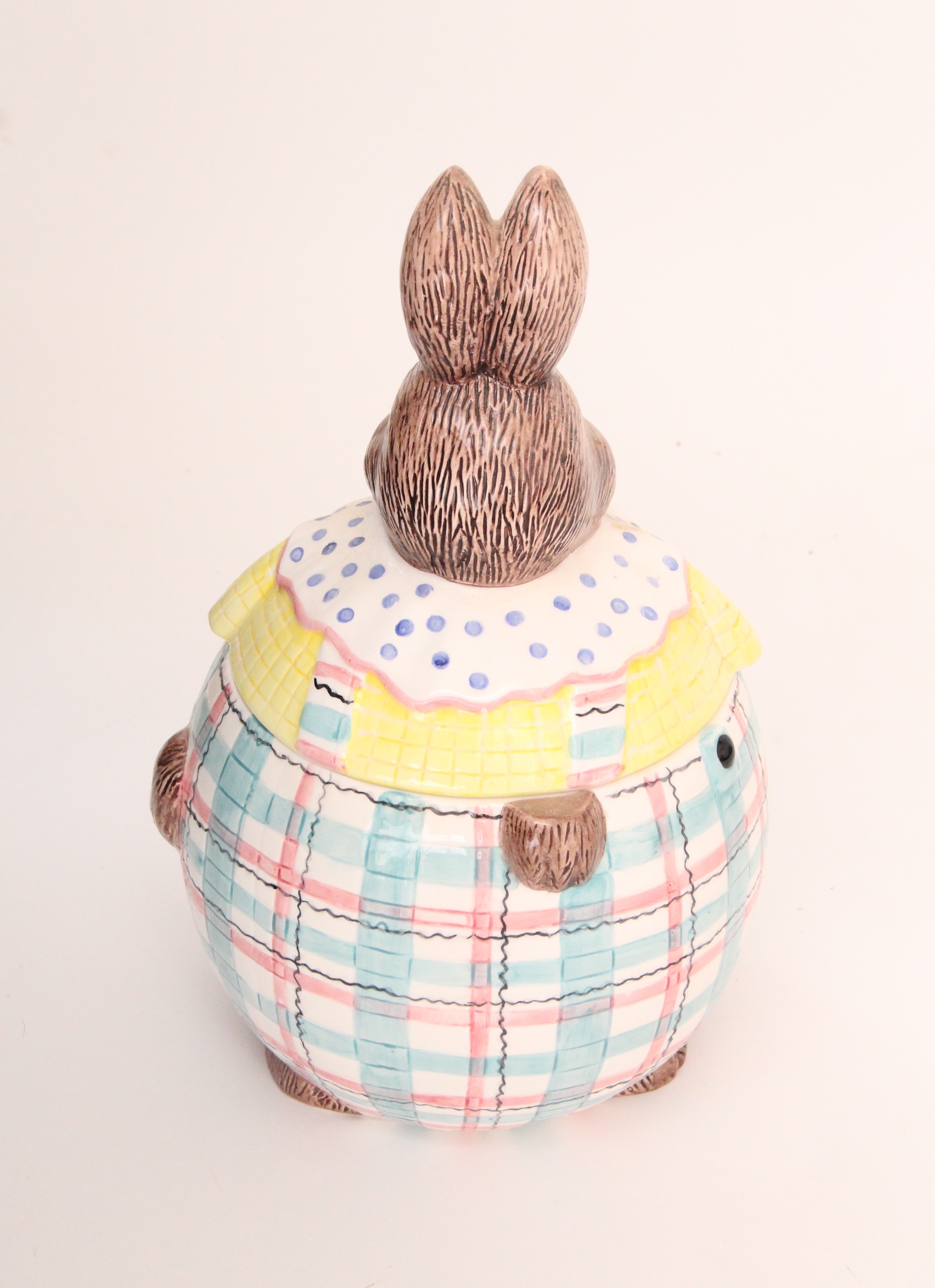 Vintage Beatrix Potter and Lotus Bunny Cookie Jars