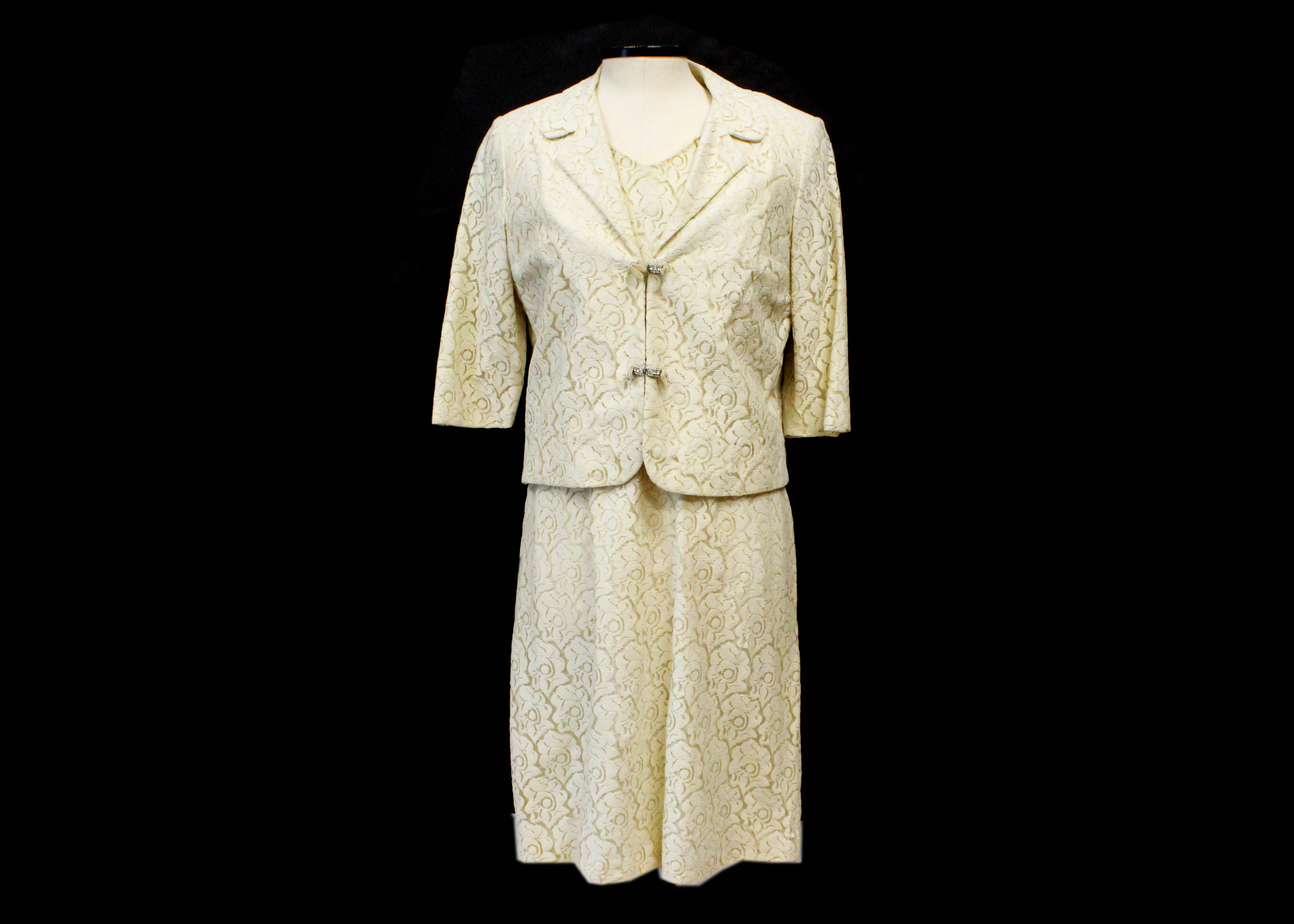 Ivory Lace Manford Cap Sleeve Dress and Jacket