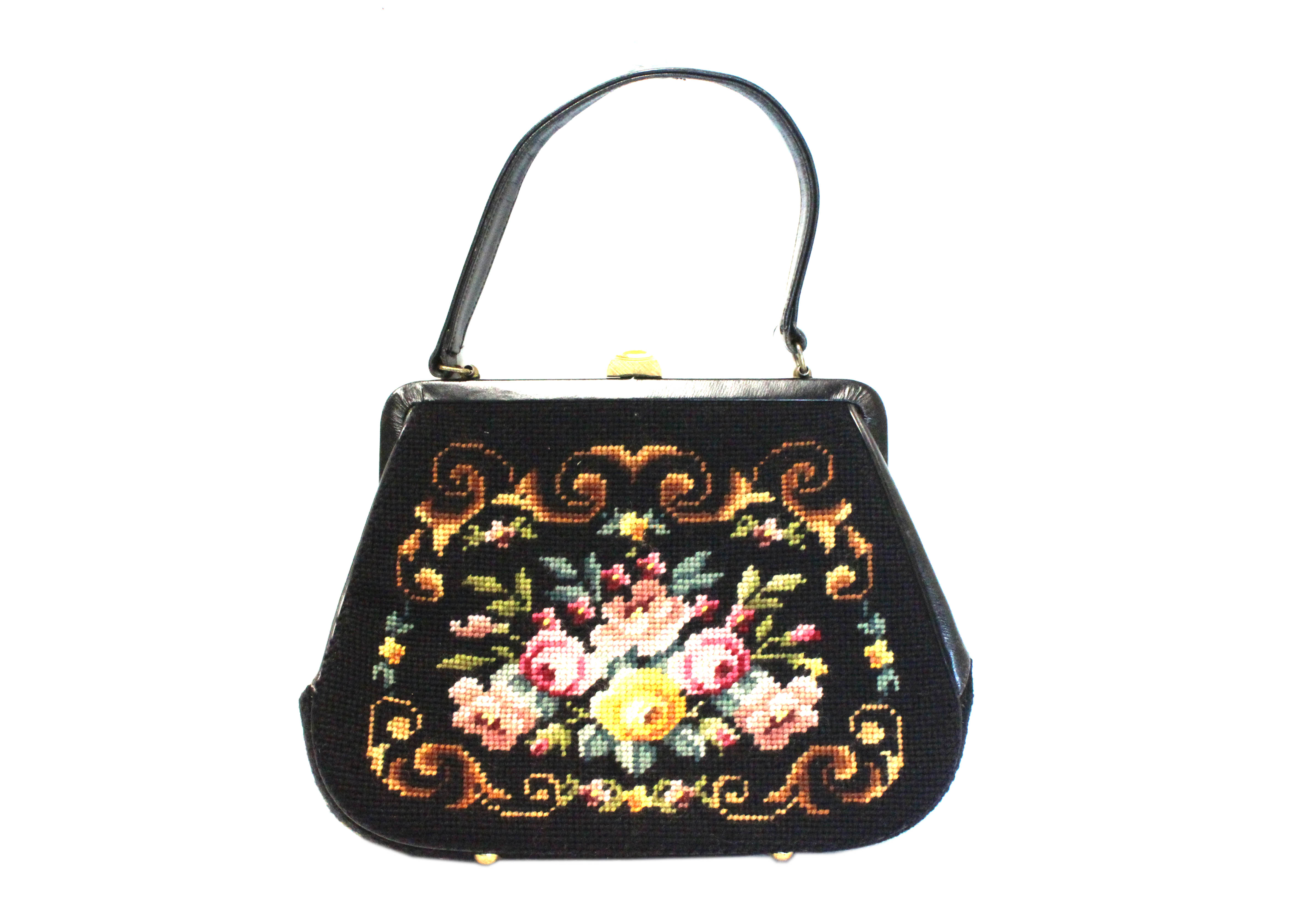 Vintage Switkes Tapestry Handbag
