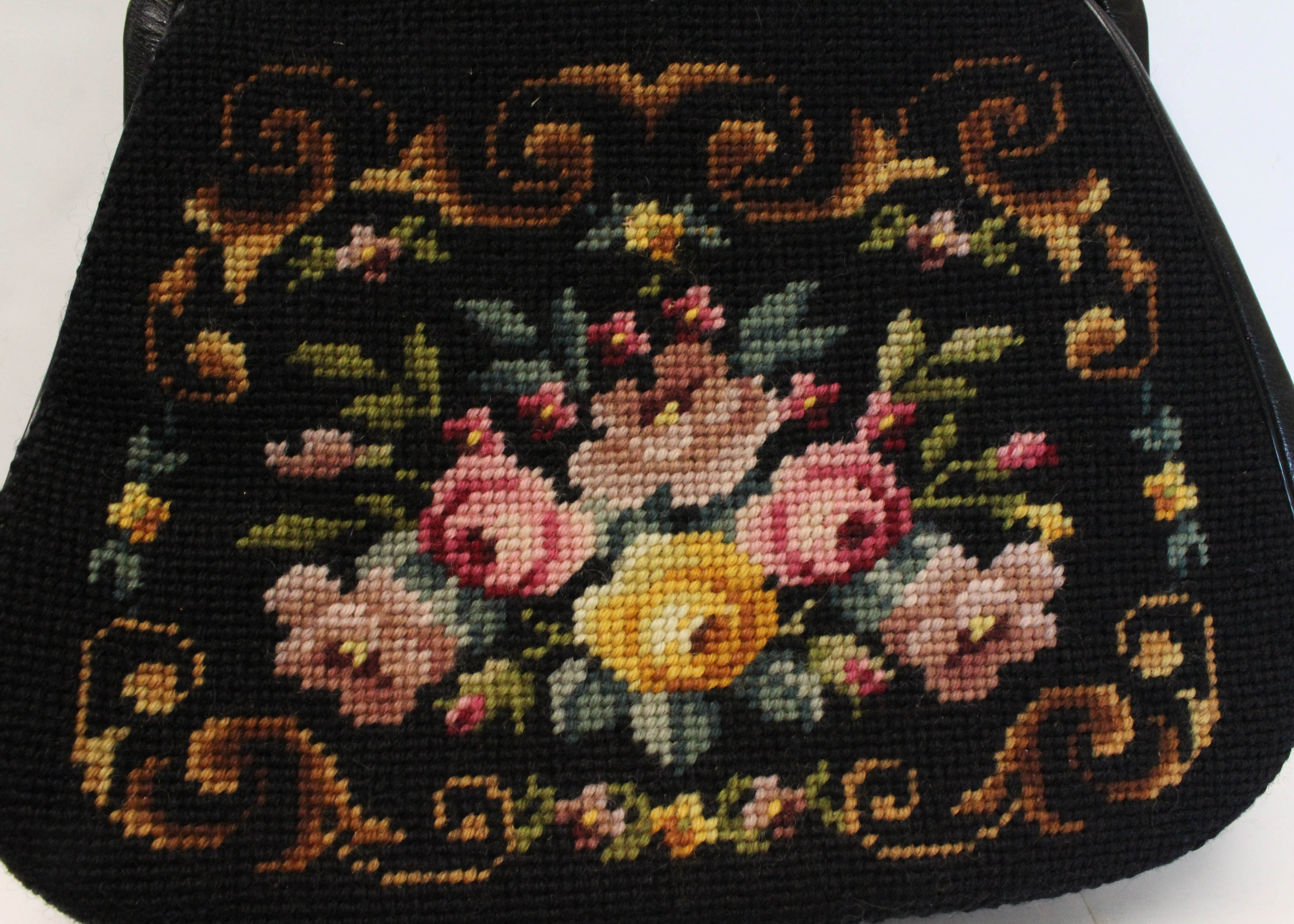 Vintage Switkes Tapestry Handbag