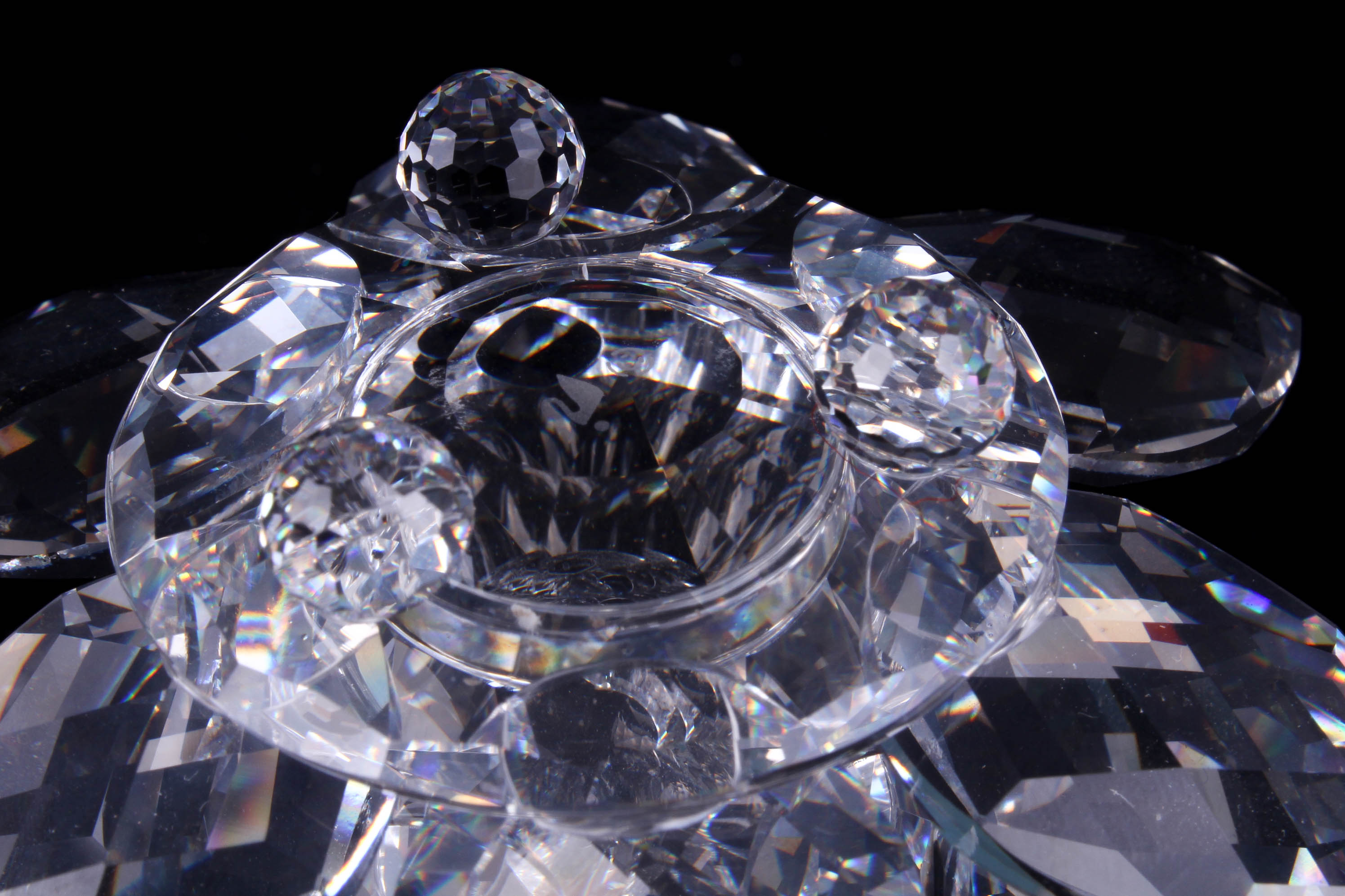 Swarovski Crystal Lotus Candle Holders